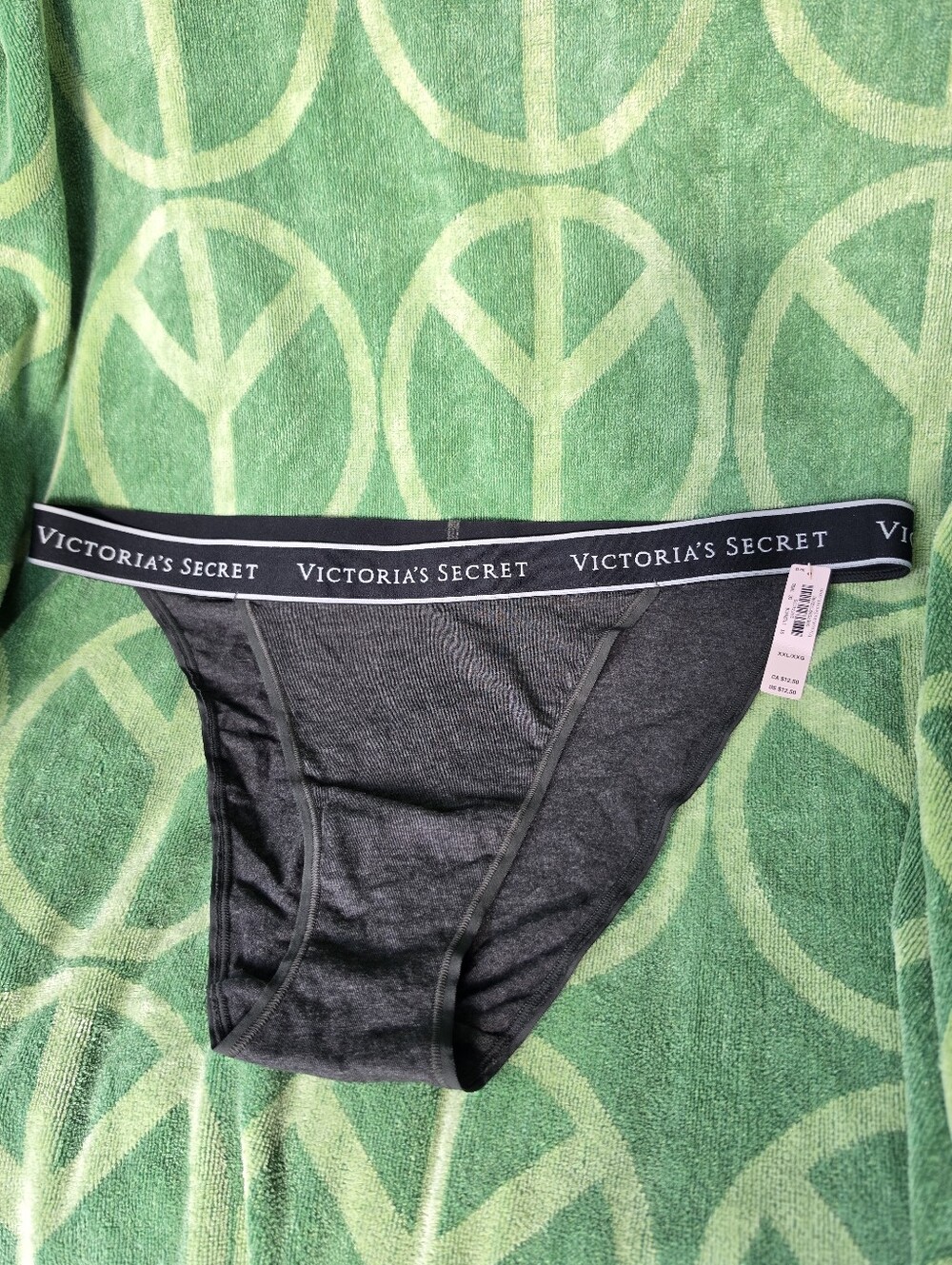 Victoria's Secret Black Cotton Bikini Panty XXL